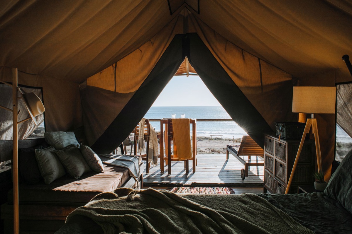 quarto com vista para o mar