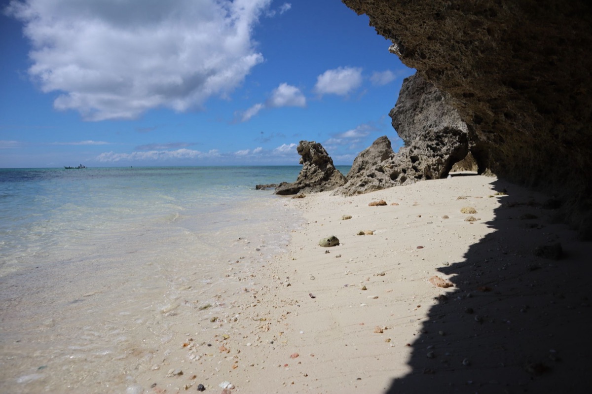 Okinawa beach with turquoise water