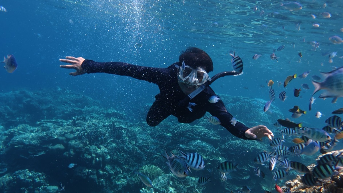 Okinawa underwater snorkeling