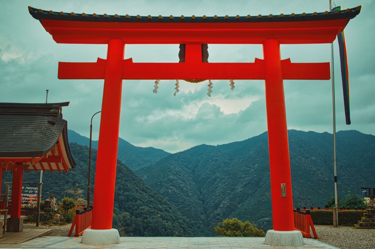 shrine with torii gate